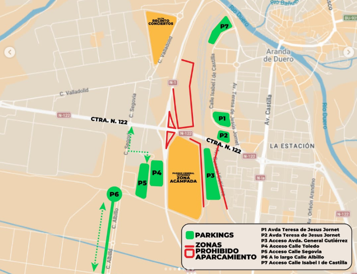 Parking autocaravanas Sonorama