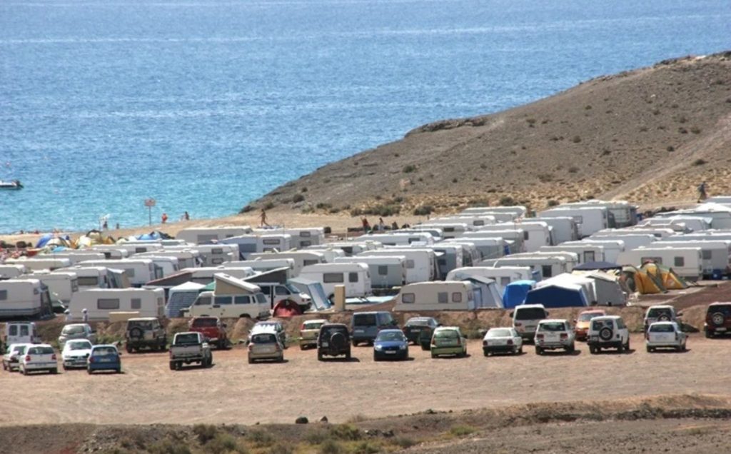 Área de Acampada de Papagayo, el único camping regulado de Lanzarote